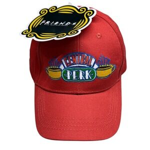 Friends Central Perk Embroidered Red 
Dad Cap Hat Adjustable CultureFly NWT